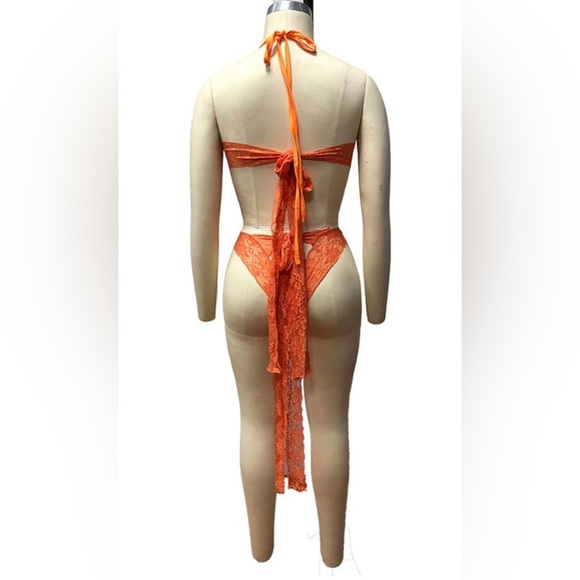 Sexy Lace Two Piece Skirt Set Sz M - Picture 5 of 5